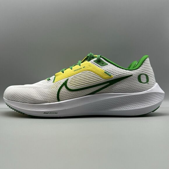 Nike Air Zoom Pegasus 40 Oregon Ducks PE Men's Running Shoes Sz 11.5 DZ5979-100 - Picture 4 of 10